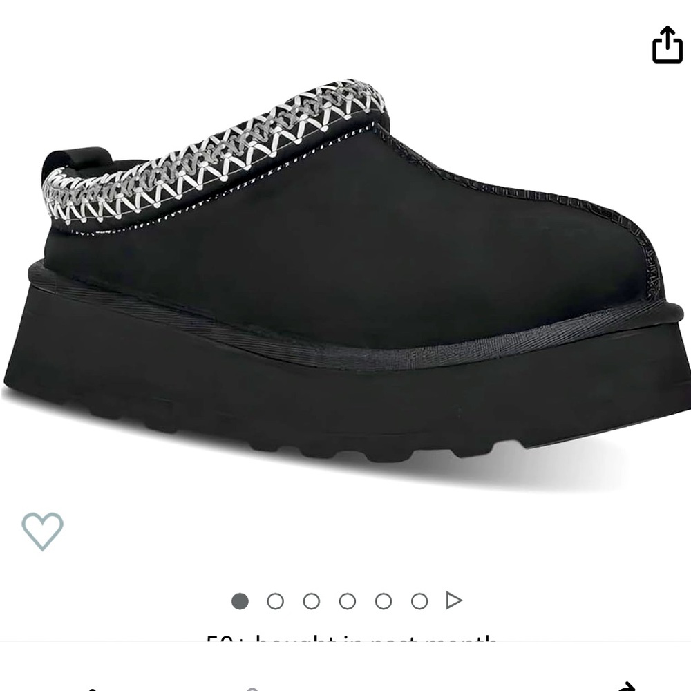 ❌SOLD❌Ugg black platform slipper shoe